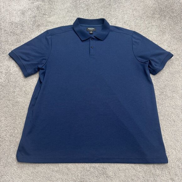 Nordstrom Tech-Smart Performance Polo Shirt Mens XL Navy Blue Short Sleeve Golf - Picture 1 of 11